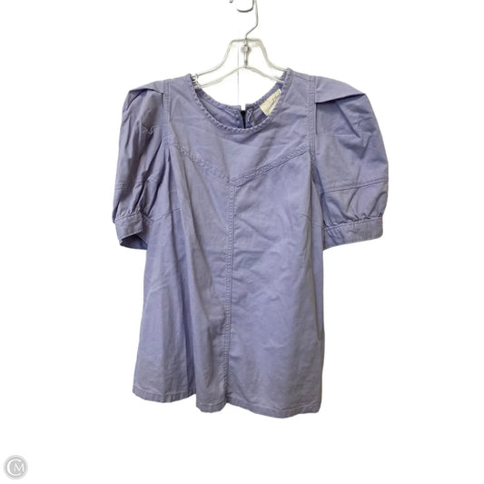 Top Short Sleeve Basic By Universal Thread In Purple, Size: M