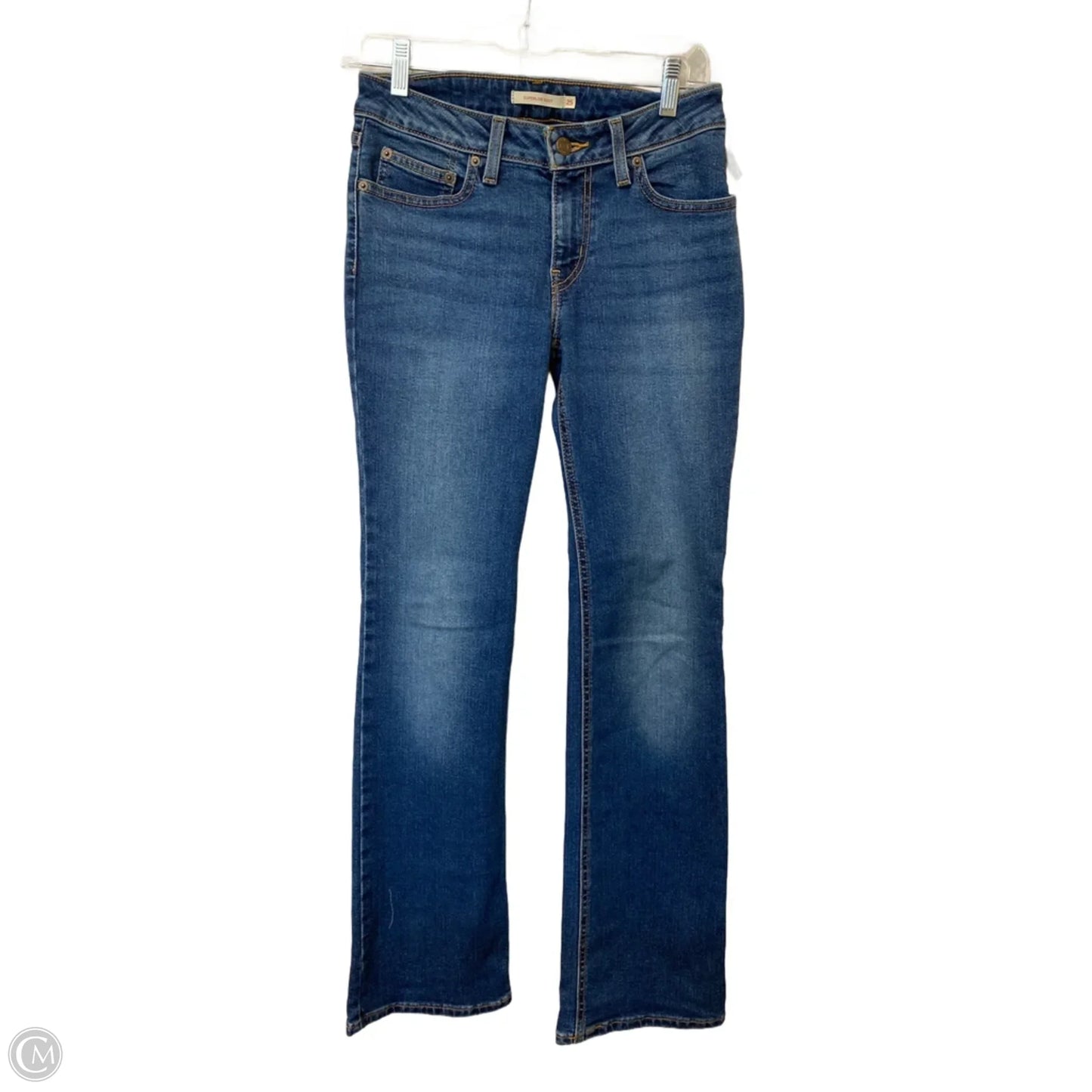 Jeans Boot Cut By Levis In Blue Denim, Size: 0