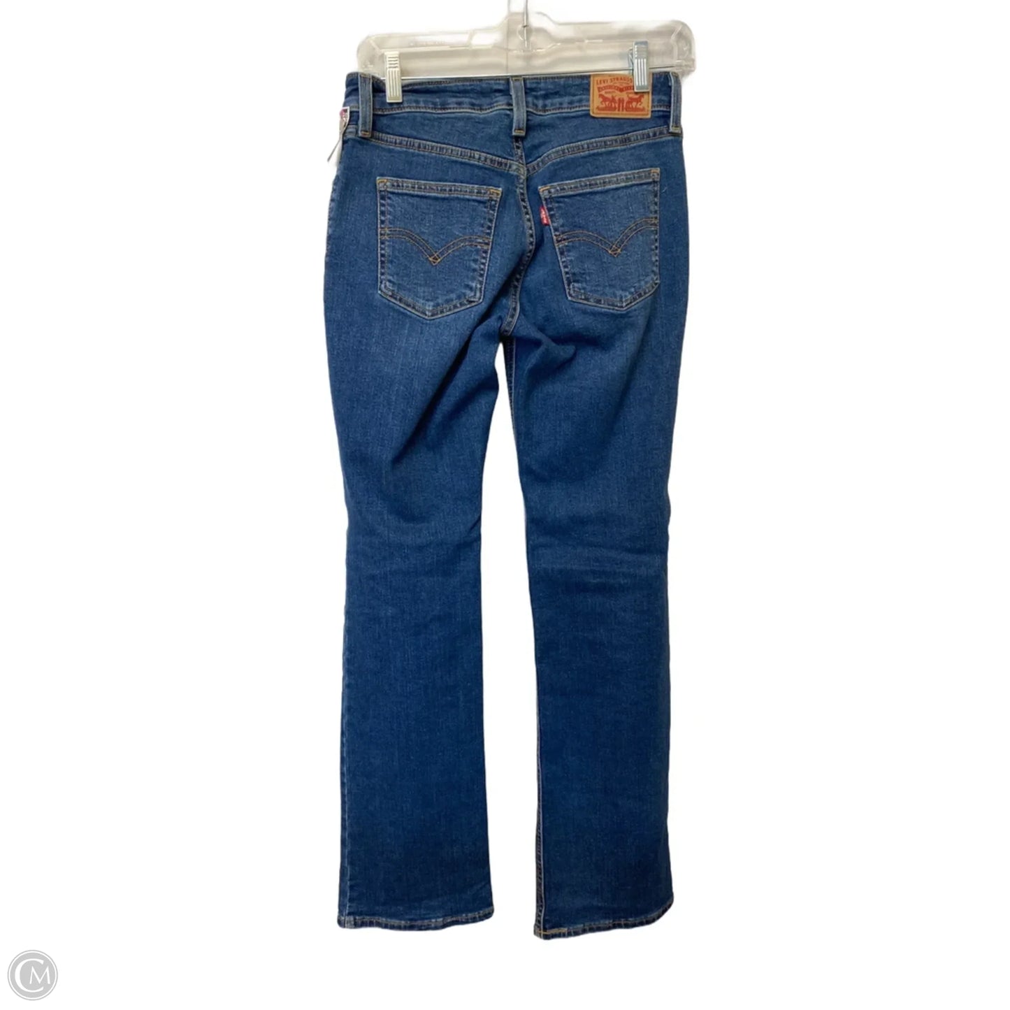 Jeans Boot Cut By Levis In Blue Denim, Size: 0