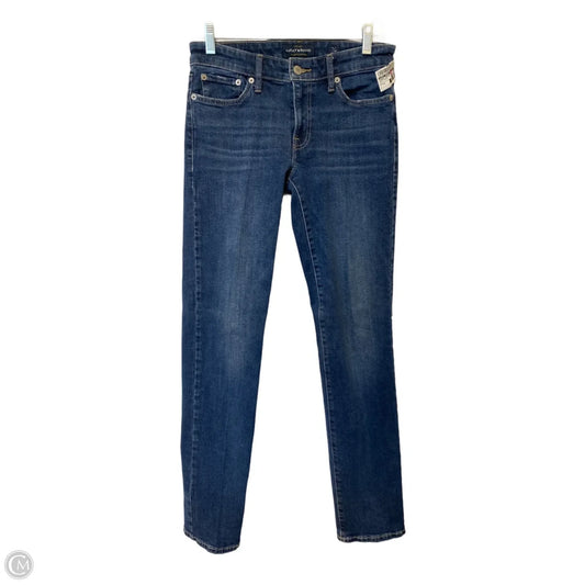 Jeans Straight By Lucky Brand In Blue Denim, Size: 4