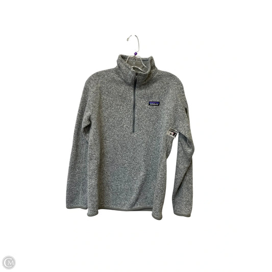 Jacket Fleece By Patagonia In Grey, Size: M