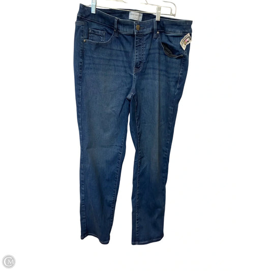 Jeans Straight By Lane Bryant In Blue Denim, Size: 16