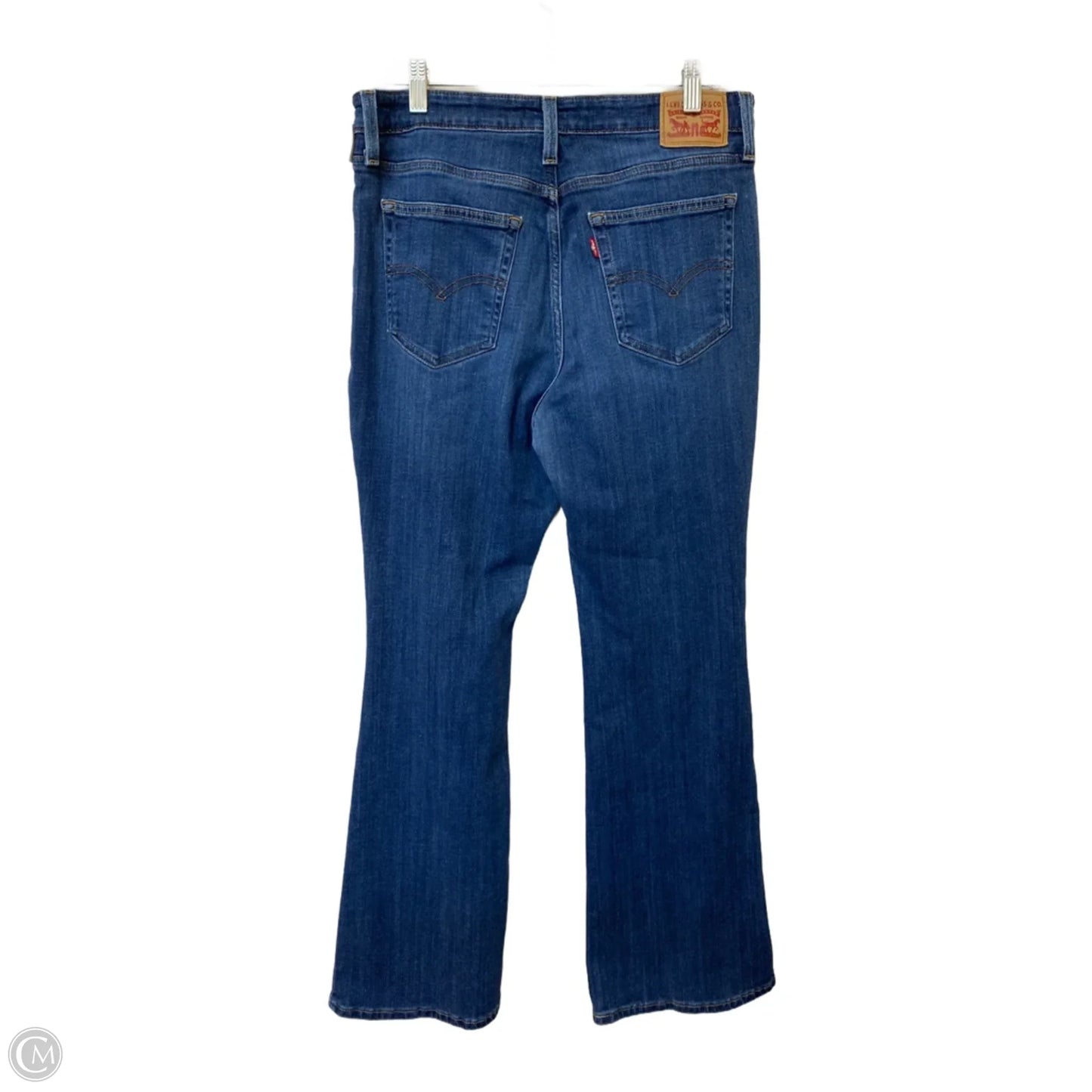 Jeans Flared By Levis In Blue Denim, Size: 14