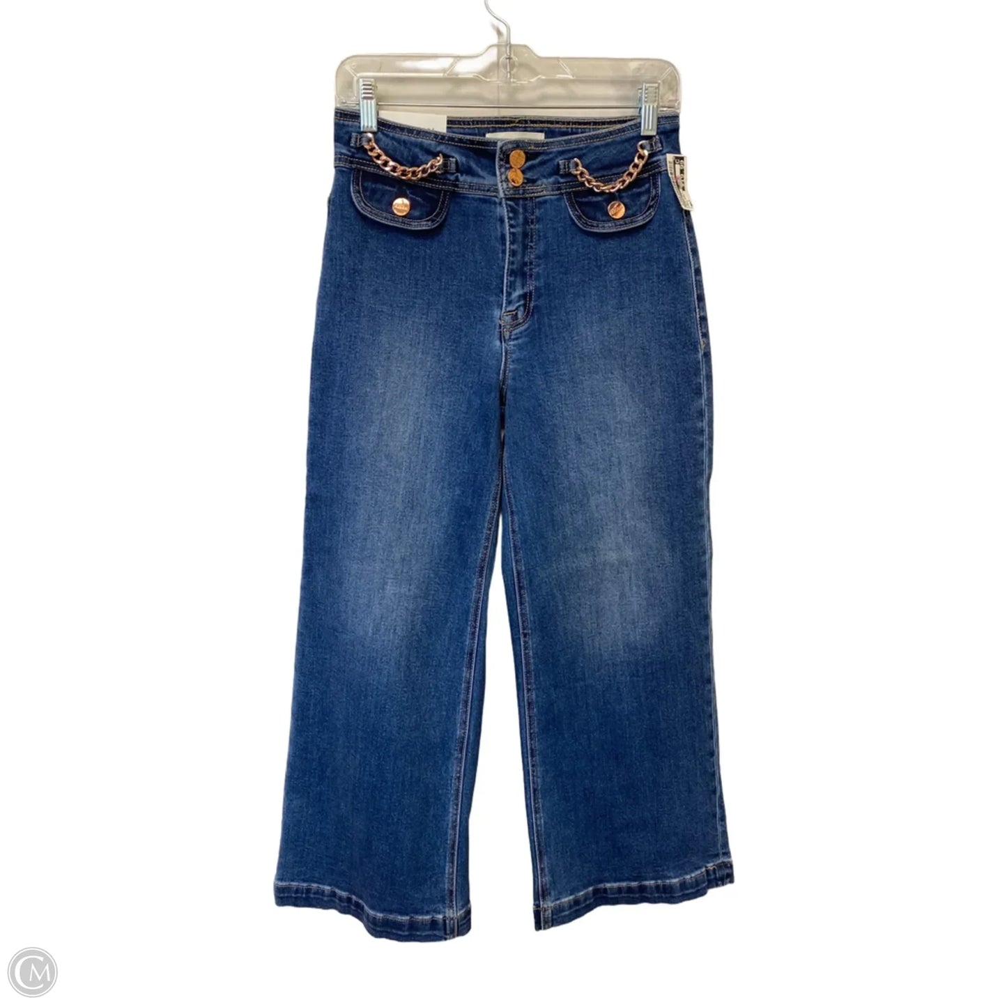 Jeans Straight By Risen In Blue Denim, Size: 4