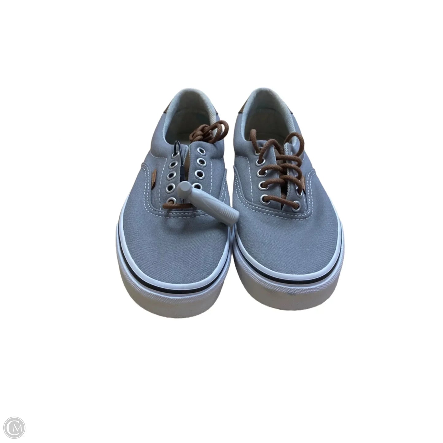 Shoes Flats By Vans In Grey, Size: 8