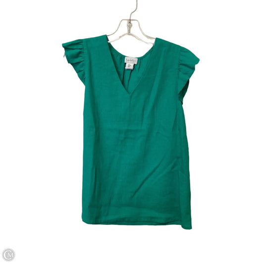 Top Short Sleeve Basic By Nicole Miller In Green, Size: S