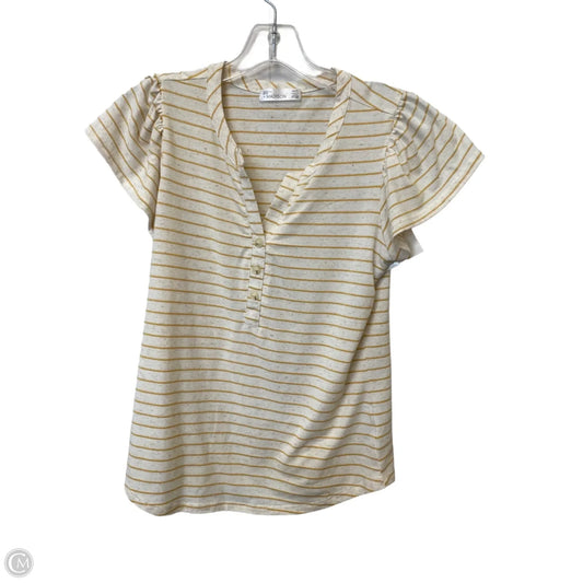 Top Short Sleeve By 89th And Madison In Striped Pattern, Size: Xs