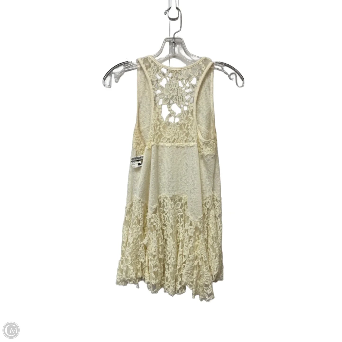Top Sleeveless By Eyeshadow In Cream, Size: M