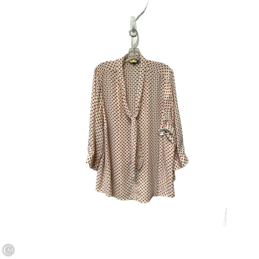 Top Long Sleeve By Modcloth In Polkadot Pattern, Size: 3x