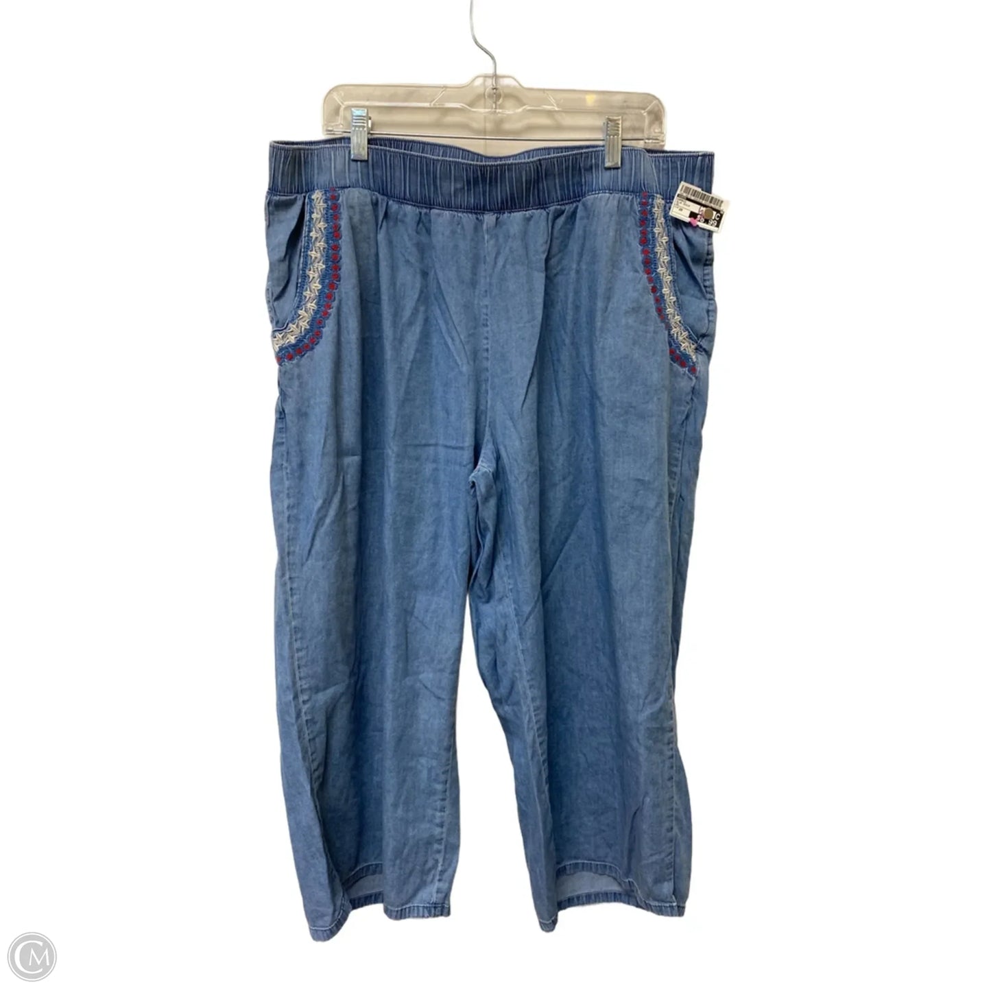 Capris By Cato In Blue Denim, Size: 20
