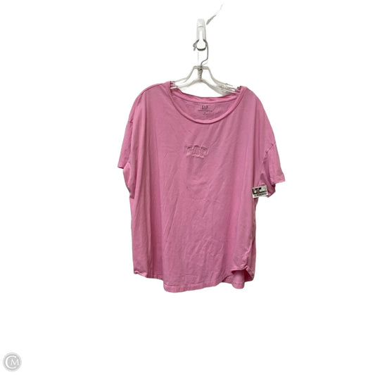 Top Short Sleeve Basic By Gap In Pink, Size: Xl