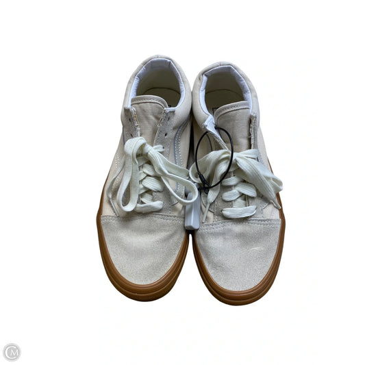Shoes Flats By Vans In Cream, Size: 7.5