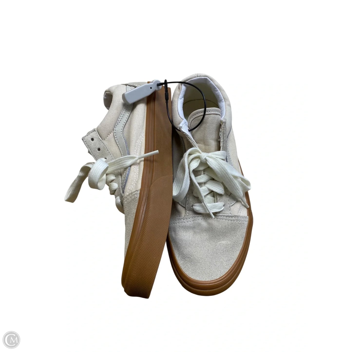 Shoes Flats By Vans In Cream, Size: 7.5
