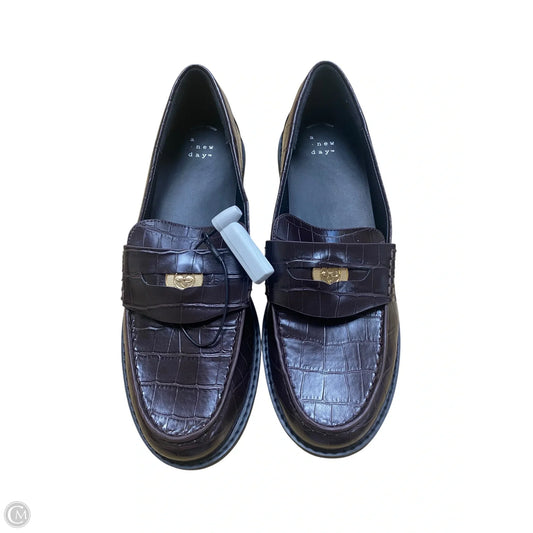 Shoes Flats By A New Day In Brown, Size: 10