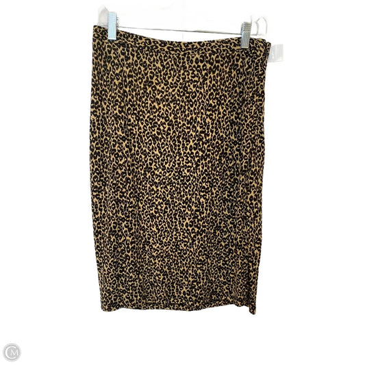 Skirt Midi By Ann Taylor In Animal Print, Size: 6