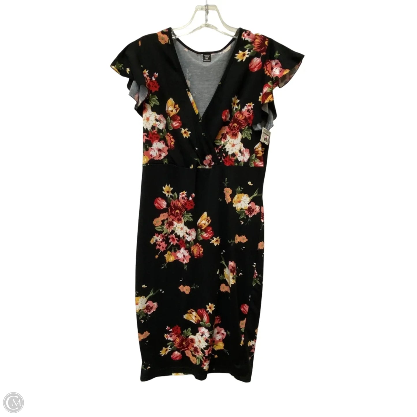 Dress Casual Midi By Shein In Floral Print, Size: Xl