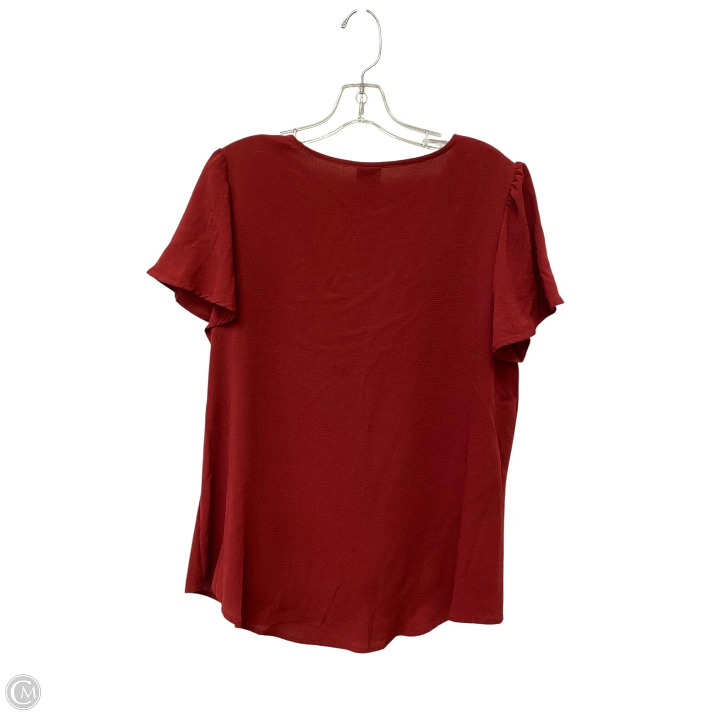 Top Short Sleeve By A New Day In Red, Size: Xl