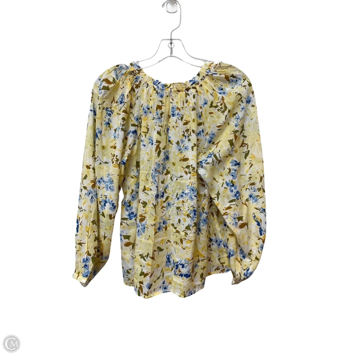 Top Long Sleeve By Vineyard Vines In Yellow, Size: S