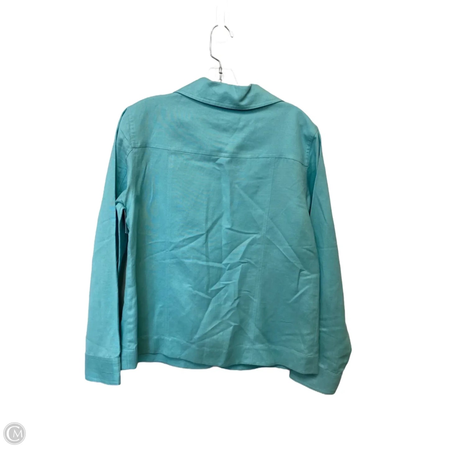 Jacket Shirt By Orvis In Blue, Size: S