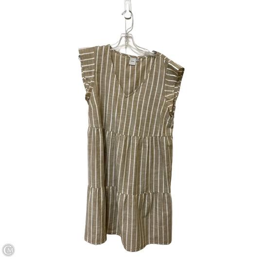 Dress Casual Midi By Cmb In Striped Pattern, Size: M