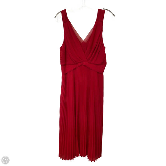 Dress Party Midi By White House Black Market In Red, Size: 4