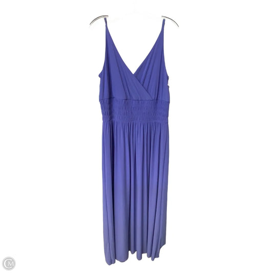 Dress Casual Maxi By White House Black Market In Purple, Size: L