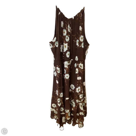 Dress Casual Maxi By Cato In Brown, Size: 22
