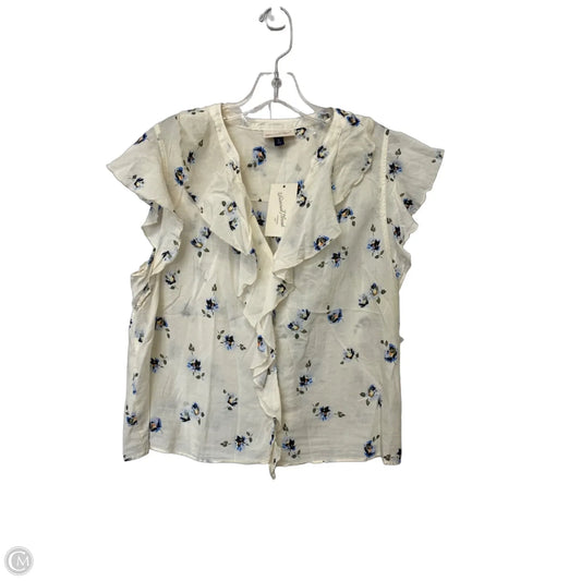 Top Short Sleeve By Universal Thread In Floral Print, Size: Xl