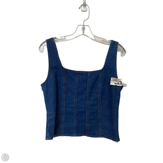 Top Sleeveless By Rachel Zoe In Blue Denim, Size: S