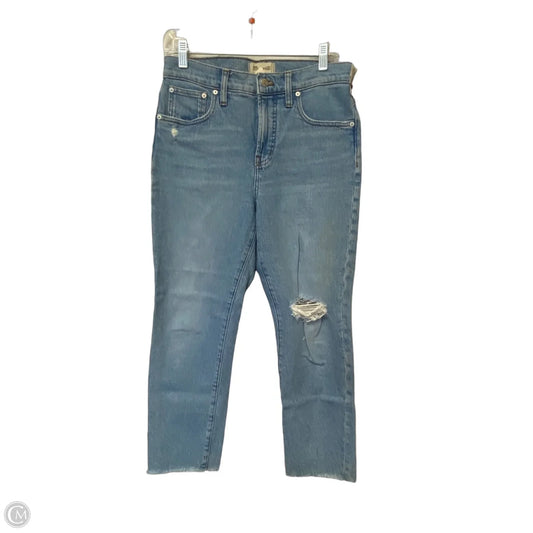 Jeans Straight By Madewell In Blue Denim, Size: 6p