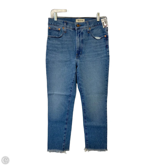 Jeans Straight By Madewell In Blue Denim, Size: 4p