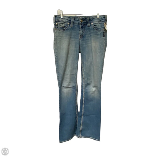 Jeans Boot Cut By Silver In Blue Denim, Size: 6