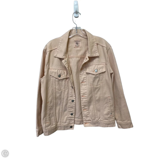 Jacket Denim By Billabong In Pink Denim, Size: L
