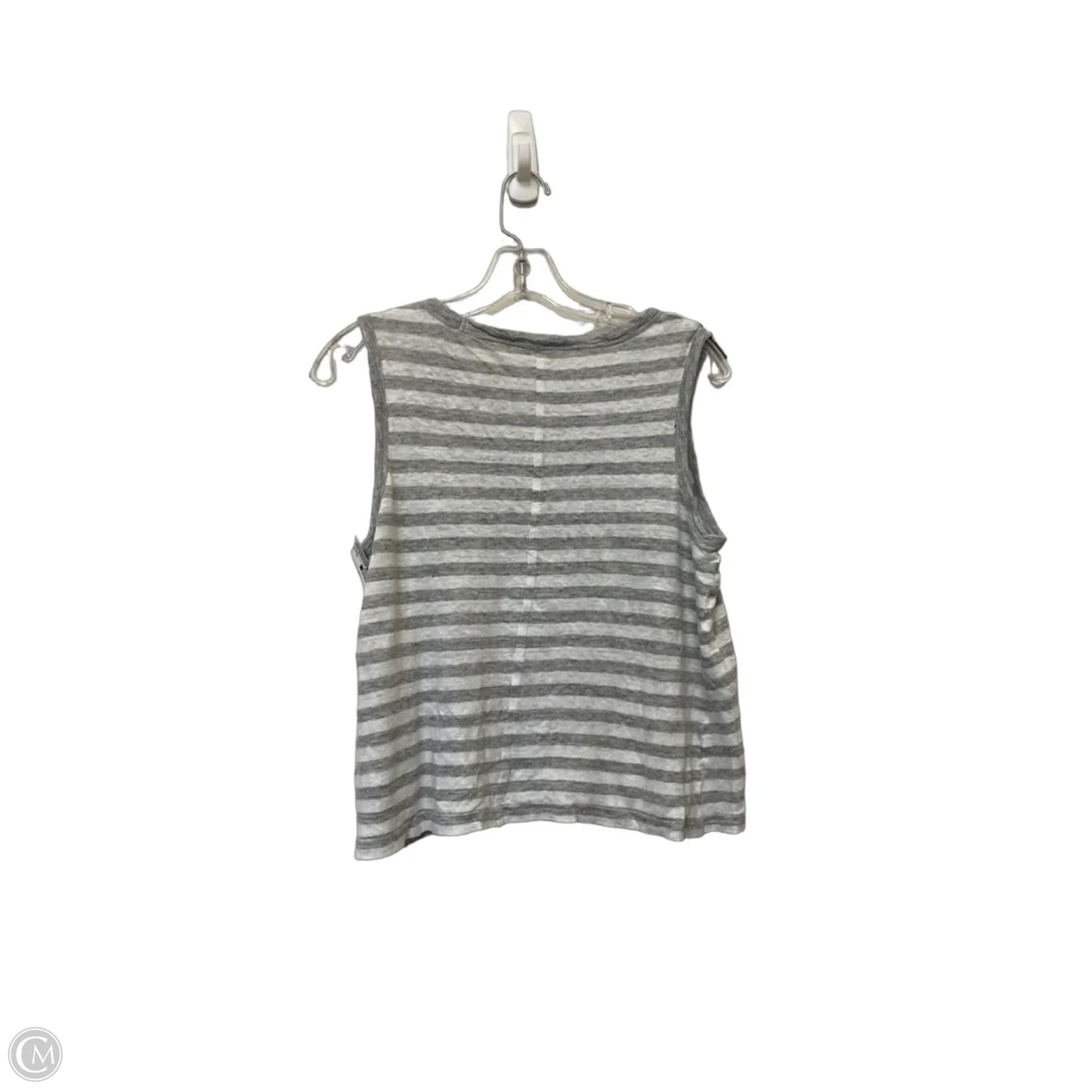 Top Sleeveless By Banana Republic In Striped Pattern, Size: Mp