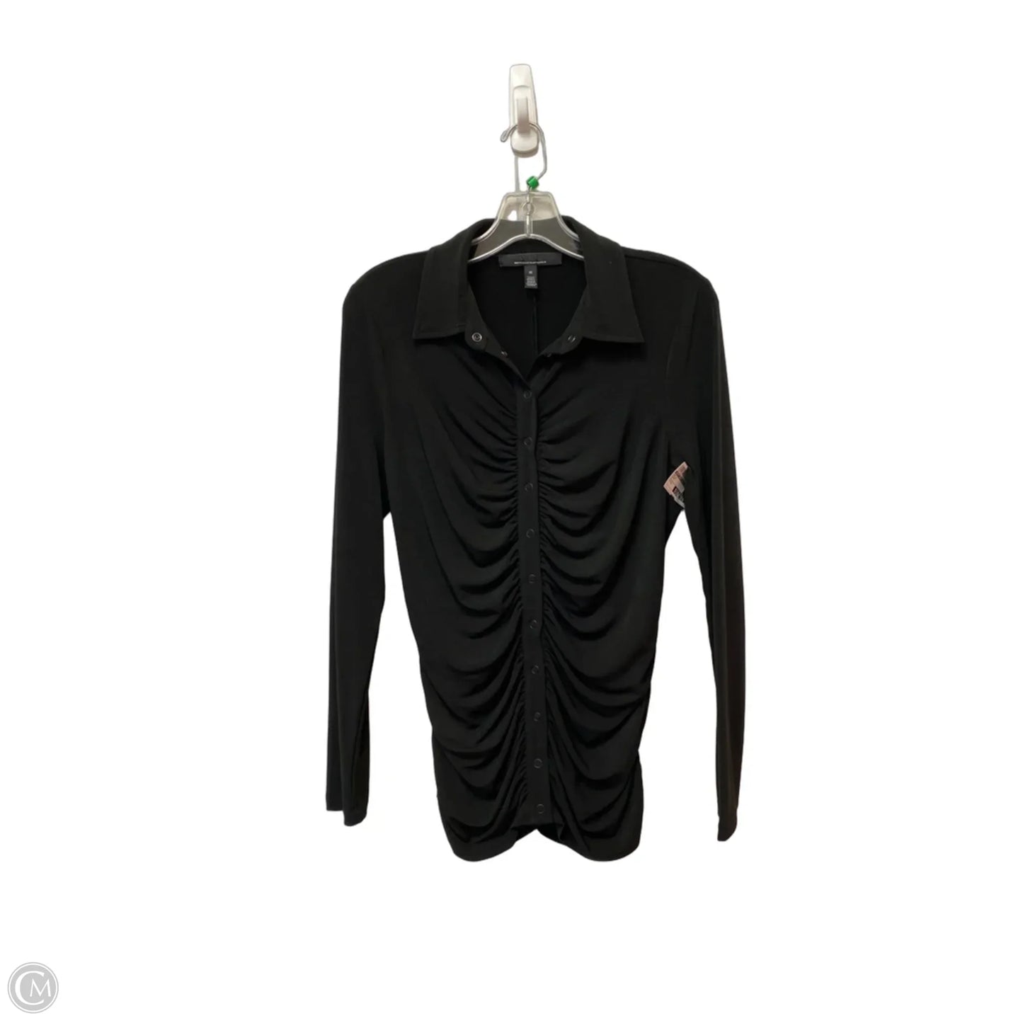 Top Long Sleeve By White House Black Market In Black, Size: M