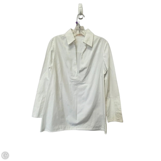 Top Long Sleeve Designer By Tory Burch In White, Size: 2