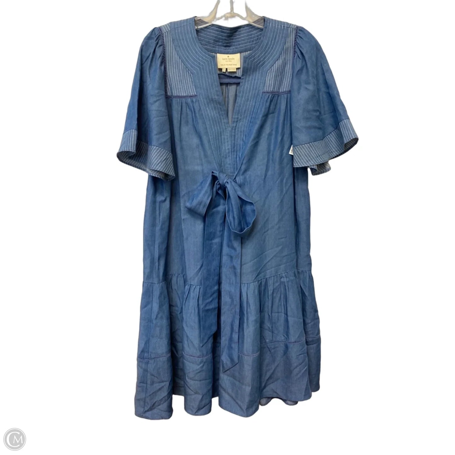 Dress Designer By Kate Spade In Blue Denim, Size: S