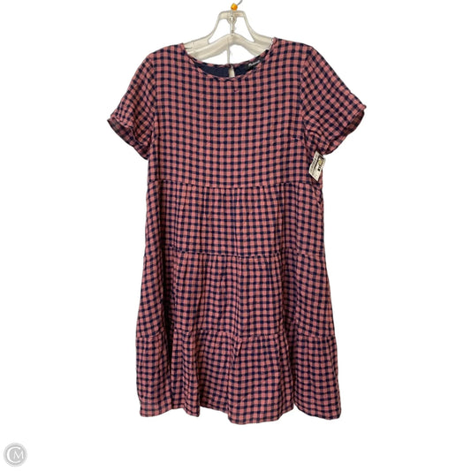 Dress Casual Midi By Madewell In Plaid Pattern, Size: S
