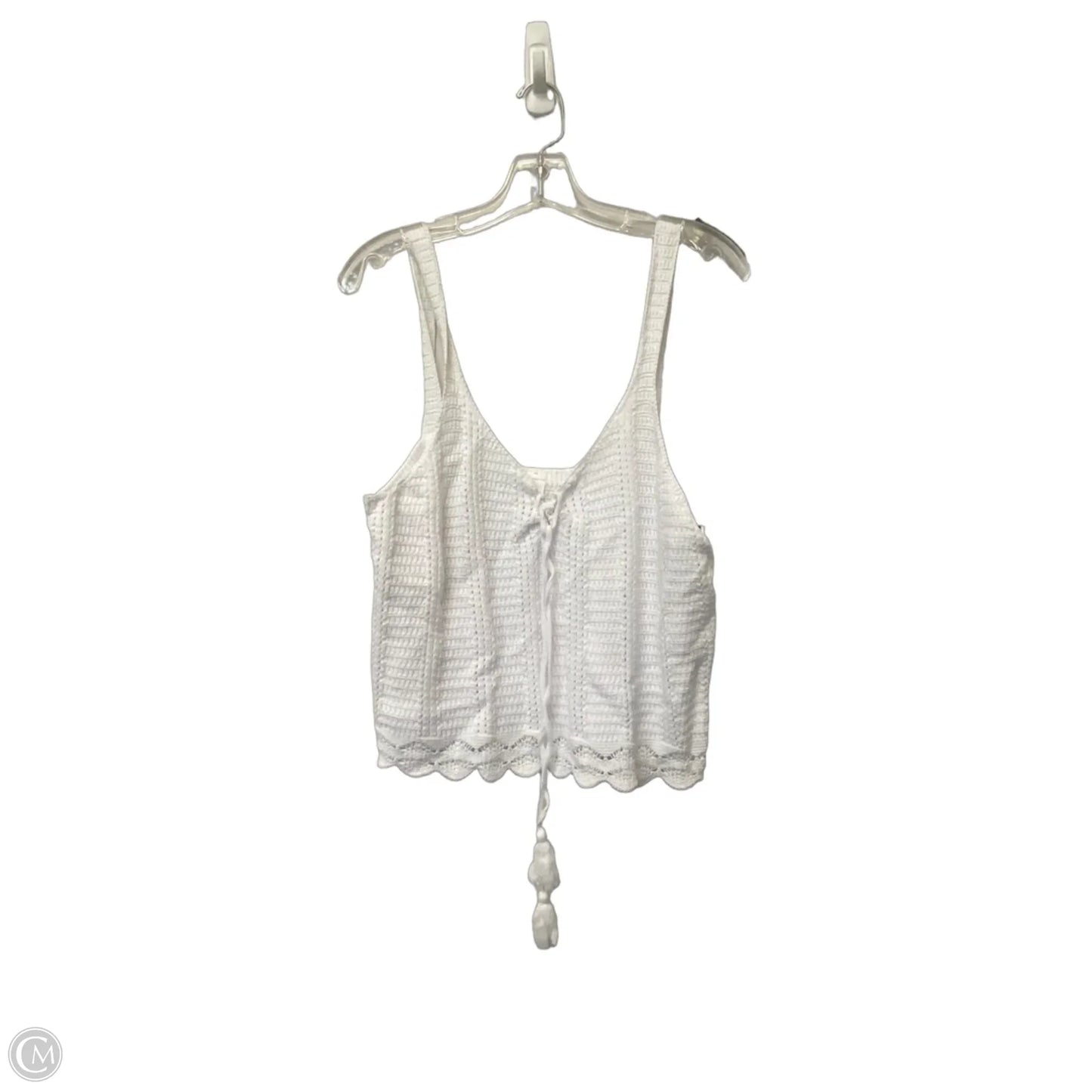 Top Sleeveless By Old Navy In White, Size: L