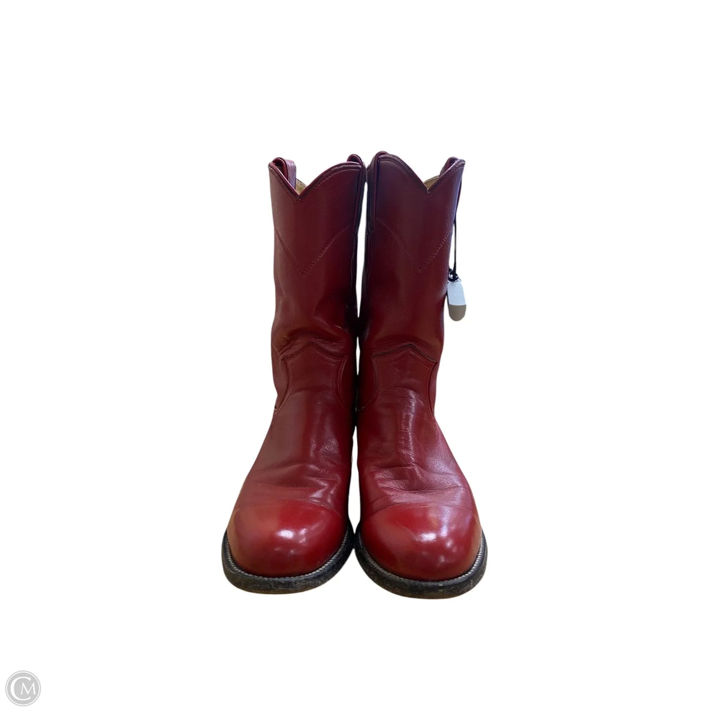 Boots Western By Justin In Red, Size: 5.5