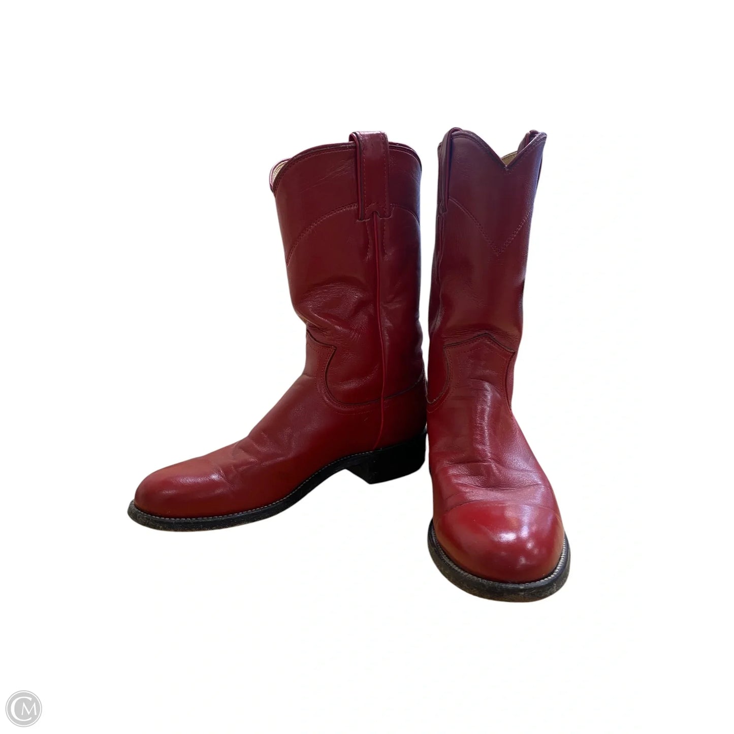 Boots Western By Justin In Red, Size: 5.5