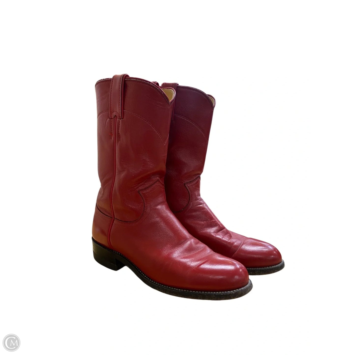 Boots Western By Justin In Red, Size: 5.5
