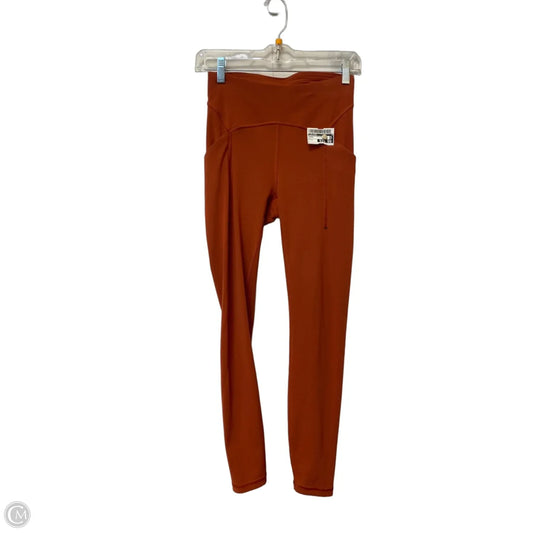Athletic Leggings By Lululemon In Orange, Size: 4