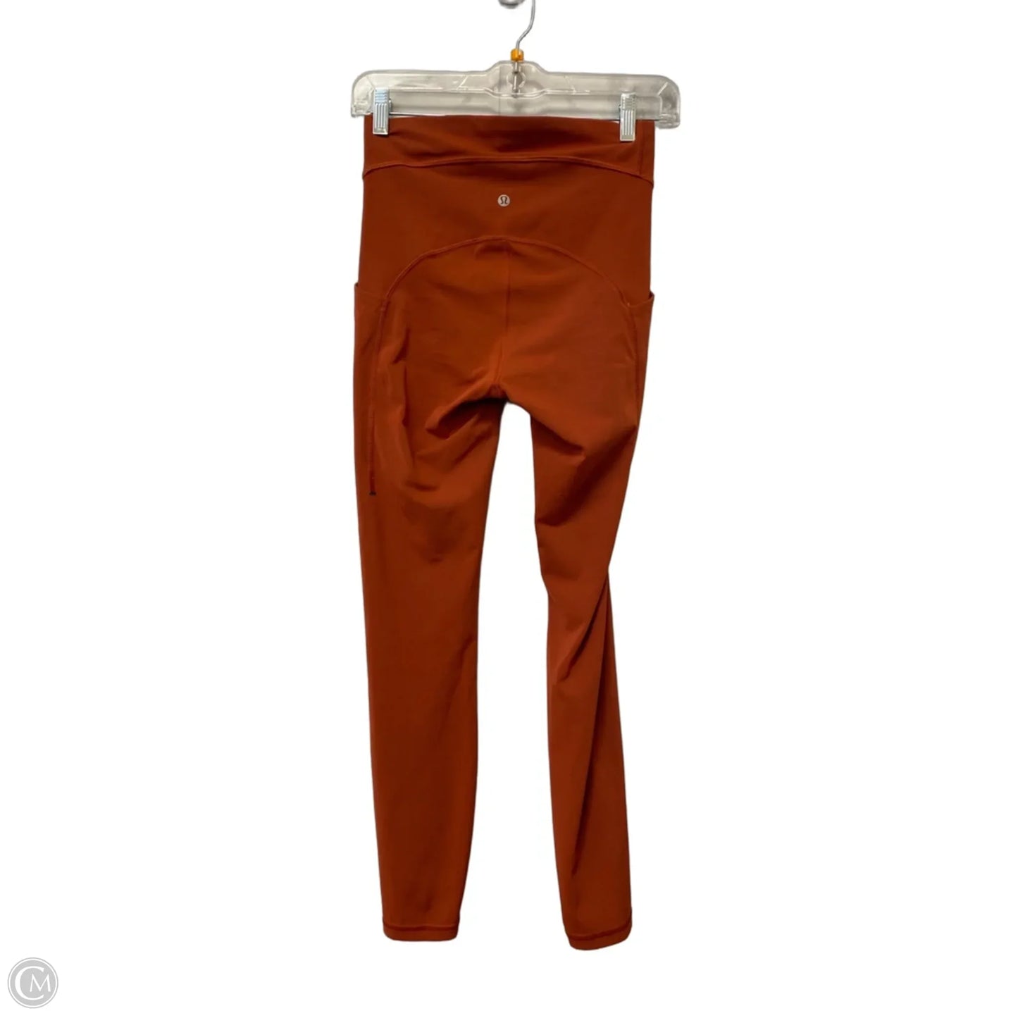 Athletic Leggings By Lululemon In Orange, Size: 4