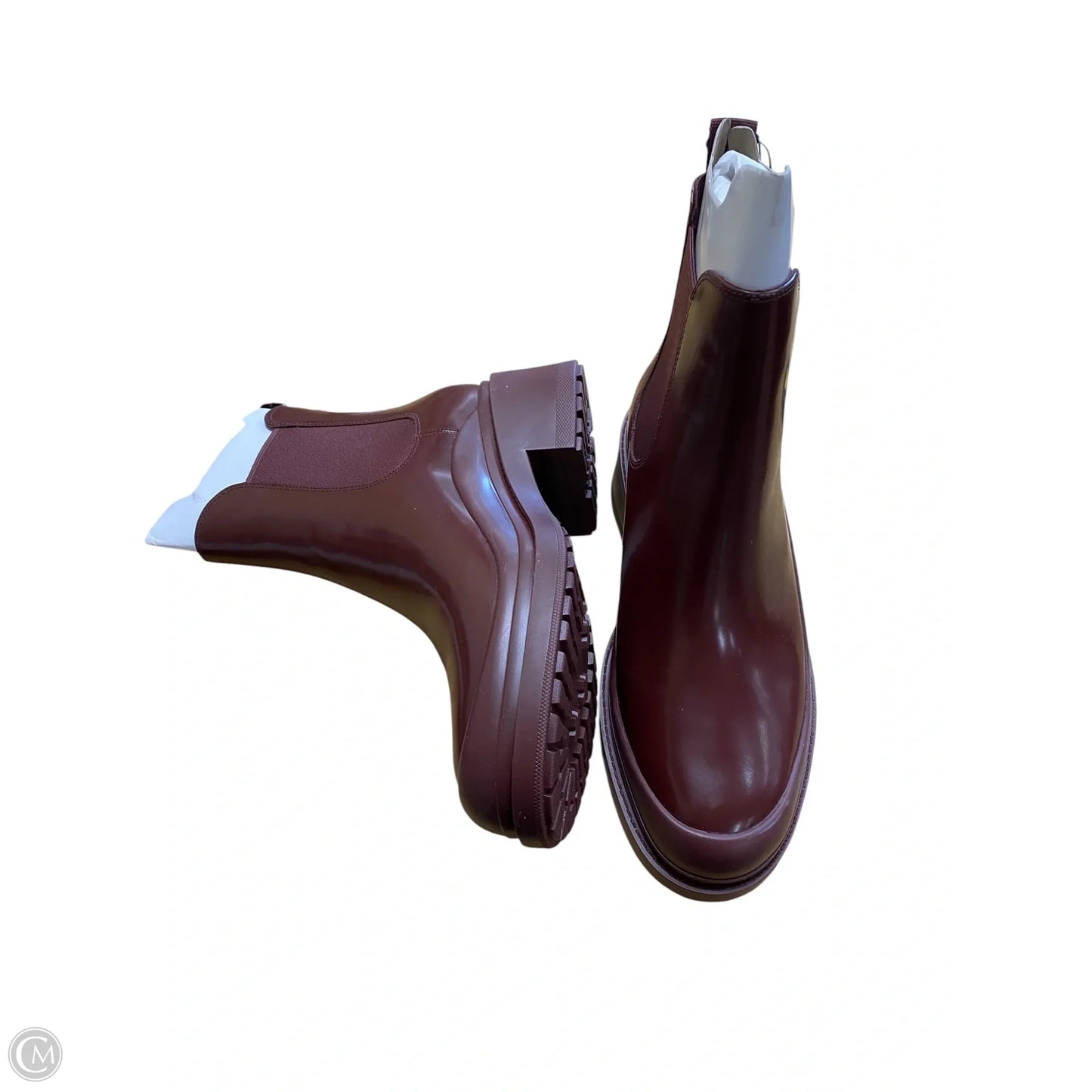 Boots Rain By Cole-haan In Maroon, Size: 8