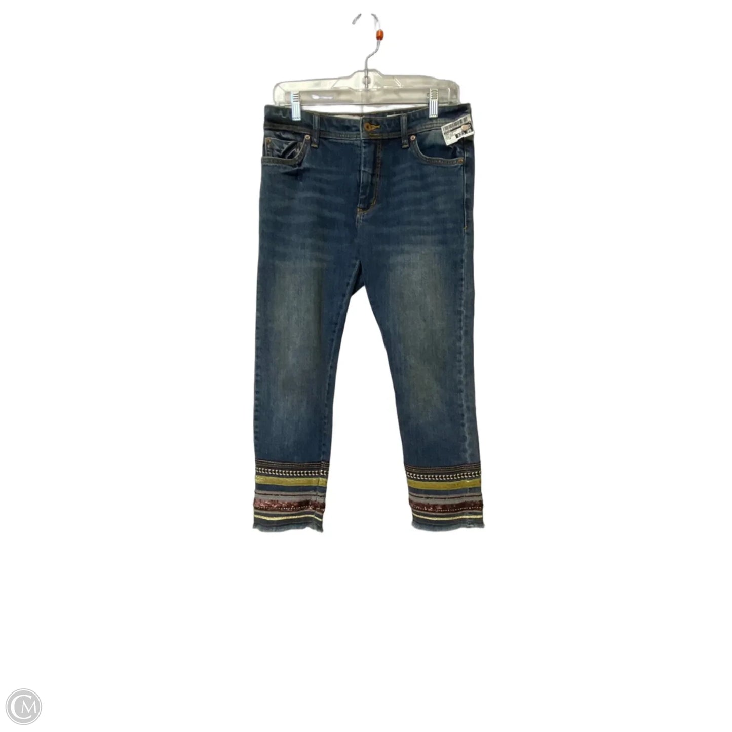 Jeans Straight By Pilcro In Blue Denim, Size: 4p