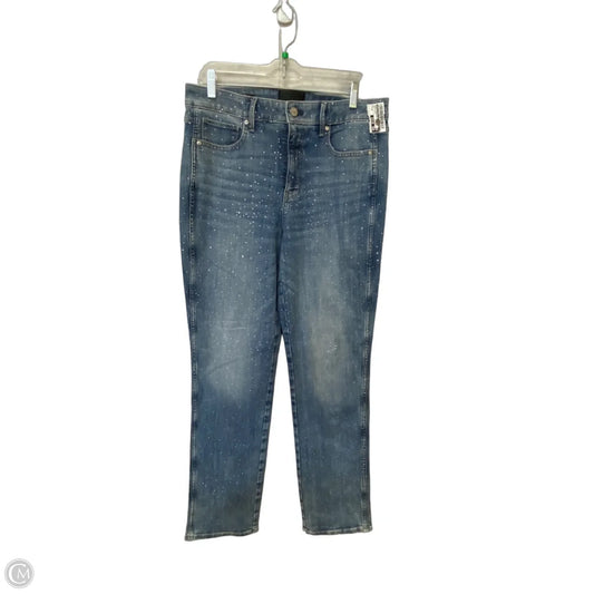 Jeans Straight By White House Black Market In Blue Denim, Size: 10