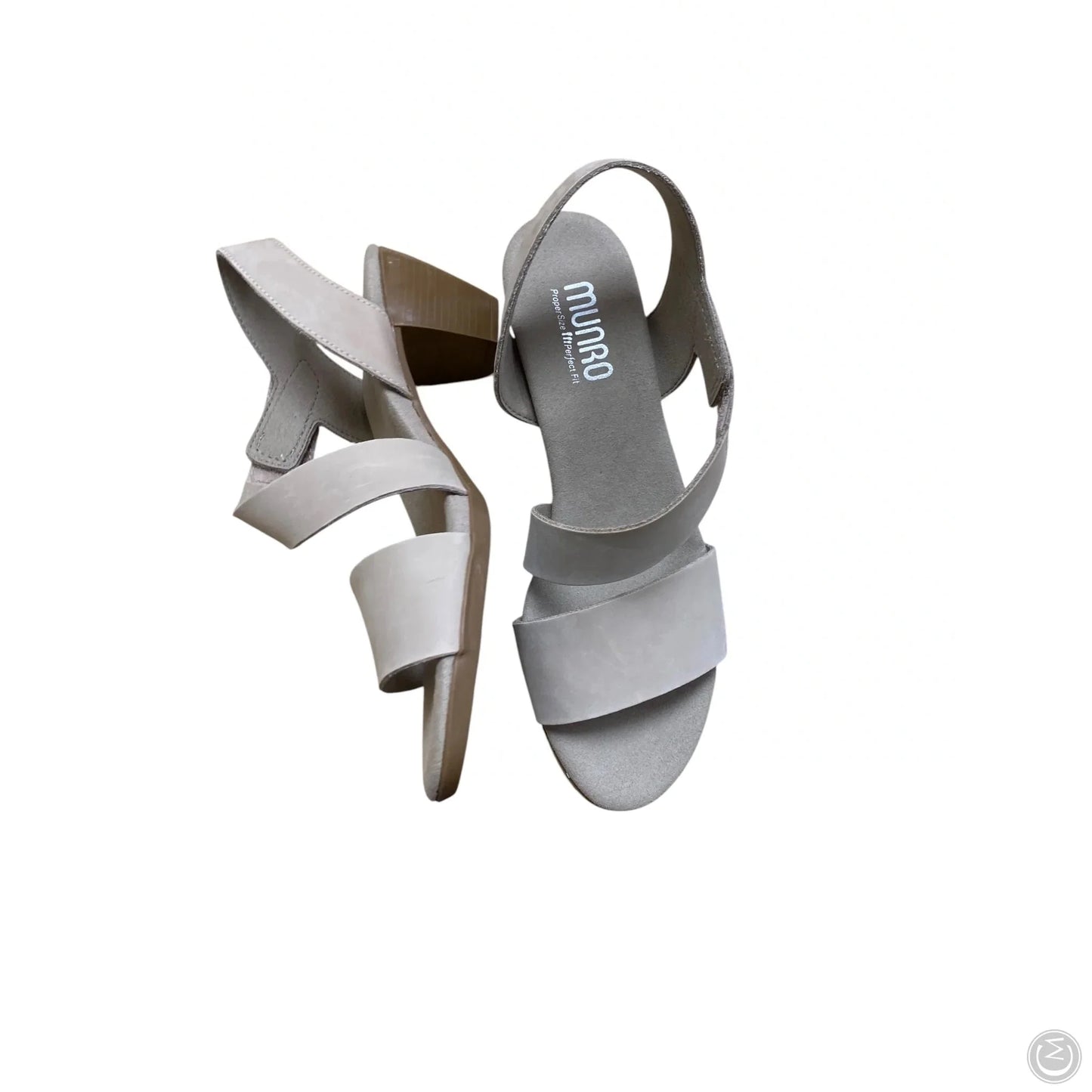 Sandals Heels Block By Munro In Tan, Size: 7