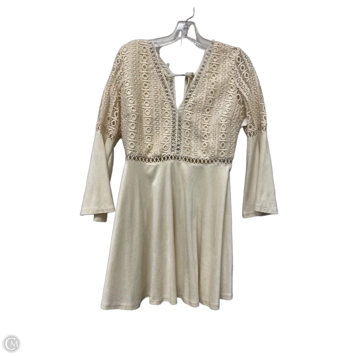 Dress Casual Midi By Clothes Mentor In Tan, Size: M