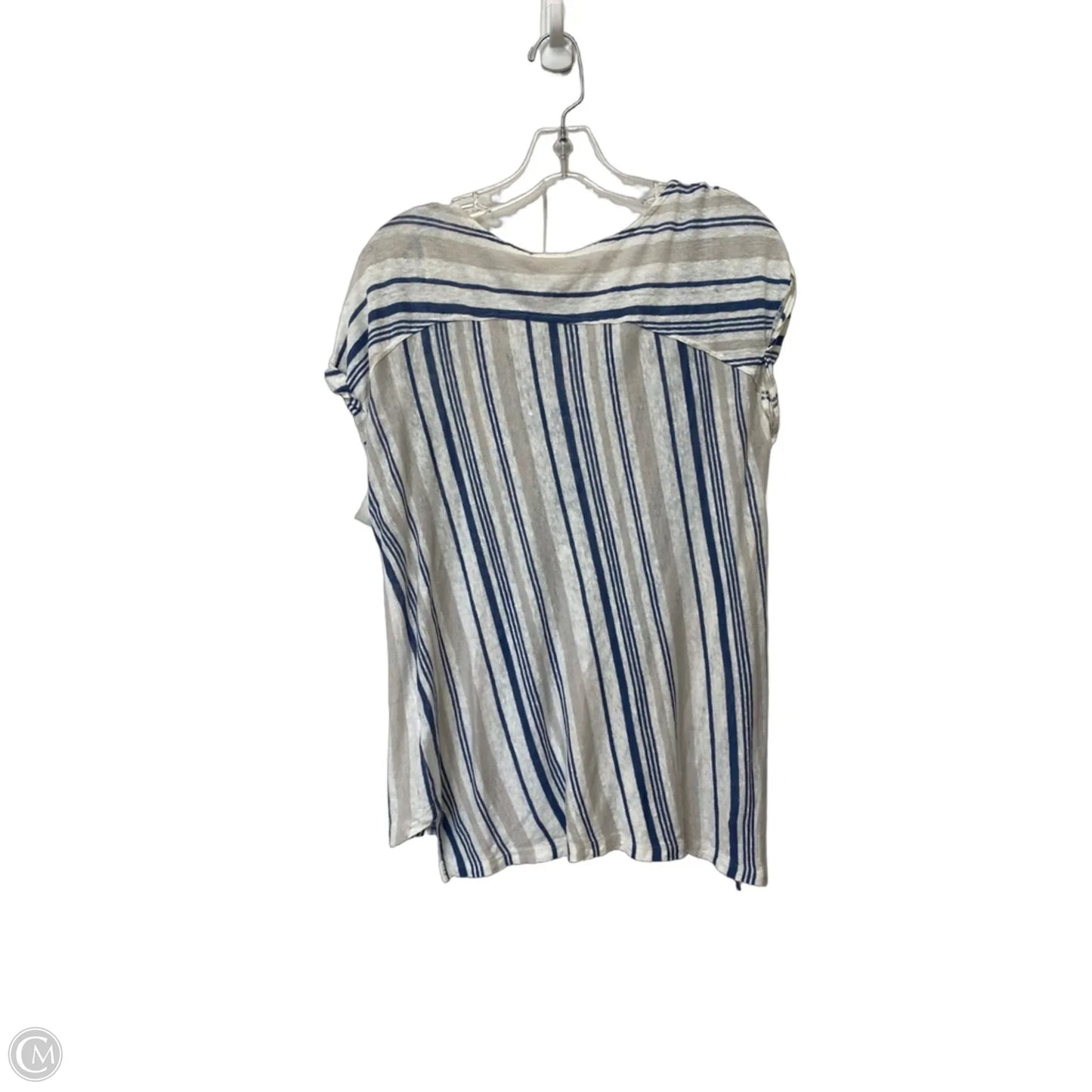 Top Short Sleeve By C And C In Striped Pattern, Size: M